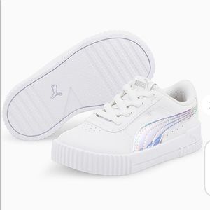 Carolina Holo White Toddler Puma Shoes